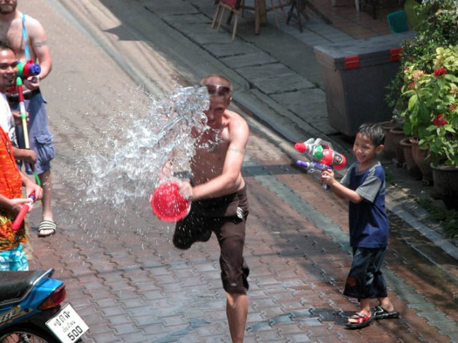 Another Songkran action shot.