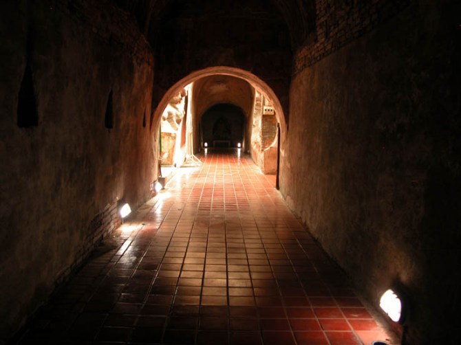 One of the tunnels (umongs) at Wat Umong, Chiang Mai