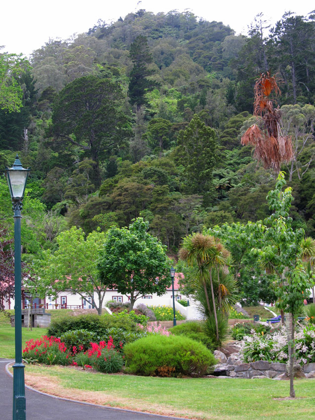 The Domain at the base of Mount Te Aroha, North Island, New Zealand. 