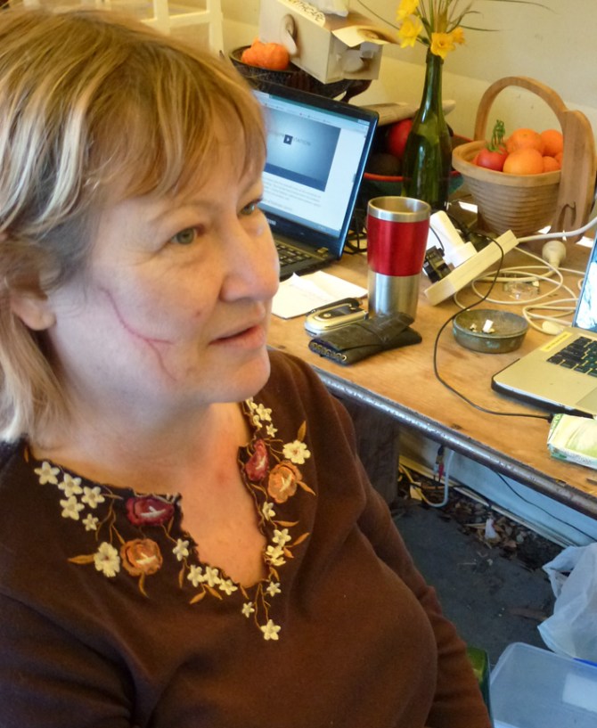 She's still talking to me.