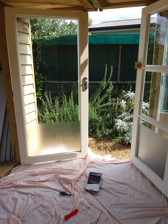 Both doors before painting